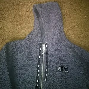 PINK Sherpa hoodie